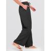 imageANRABESS Womens Wide Leg Palazzo Pants Casual Mid Waist Flowy Pants Beach Vacation Lounge Trousers with PocketsBlack