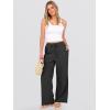 imageANRABESS Womens Wide Leg Palazzo Pants Casual Mid Waist Flowy Pants Beach Vacation Lounge Trousers with PocketsBlack