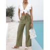 imageANRABESS Womens Wide Leg Palazzo Pants High Waist Split Hem Casual Lounge Pants 2026 Spring Summer Vacation TrousersArmy Green
