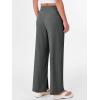 imageANRABESS Womens Wide Leg Palazzo Pants High Waist Split Hem Casual Lounge Pants 2026 Spring Summer Vacation TrousersDeep Gray