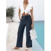 imageANRABESS Womens Wide Leg Palazzo Pants High Waist Split Hem Casual Lounge Pants 2026 Spring Summer Vacation TrousersNavy Blue