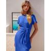 imageANRABESS Womens 2026 Summer Maxi Tshirt Dress Short Sleeve Crewneck Tie Waist Casual Slim Fit Slit Spring Long Beach DressesRoyal Blue