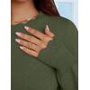 imageANRABESS Sweaters for Women Loose Fit Lightweight Soft Dressy Scalloped Long Sleeve Pullover Tops 2025 Fall Casual OutfitsArmy Green