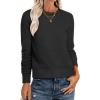 imageANRABESS Sweaters for Women Loose Fit Lightweight Soft Dressy Scalloped Long Sleeve Pullover Tops 2025 Fall Casual OutfitsBlack