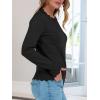 imageANRABESS Sweaters for Women Loose Fit Lightweight Soft Dressy Scalloped Long Sleeve Pullover Tops 2025 Fall Casual OutfitsBlack