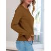 imageANRABESS Sweaters for Women Loose Fit Lightweight Soft Dressy Scalloped Long Sleeve Pullover Tops 2025 Fall Casual OutfitsCaramel