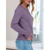 imageANRABESS Sweaters for Women Loose Fit Lightweight Soft Dressy Scalloped Long Sleeve Pullover Tops 2025 Fall Casual OutfitsPurple