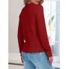 imageANRABESS Sweaters for Women Loose Fit Lightweight Soft Dressy Scalloped Long Sleeve Pullover Tops 2025 Fall Casual OutfitsRed