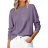 imageANRABESS Sweaters for Women Loose Fit Lightweight Soft Dressy Scalloped Long Sleeve Pullover Tops 2025 Fall Casual OutfitsPurple