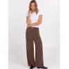 imageANRABESS Women Wide Leg Dress Pants Lightweight High Waisted Business Casual Trousers Dressy Office Work Palazzo Pants SlacksDeep Brown