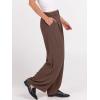imageANRABESS Women Wide Leg Dress Pants Lightweight High Waisted Business Casual Trousers Dressy Office Work Palazzo Pants SlacksDeep Brown