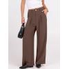 imageANRABESS Women Wide Leg Dress Pants Lightweight High Waisted Business Casual Trousers Dressy Office Work Palazzo Pants SlacksDeep Brown