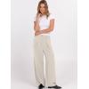 imageANRABESS Women Wide Leg Dress Pants Lightweight High Waisted Business Casual Trousers Dressy Office Work Palazzo Pants SlacksLight Beige Yellow