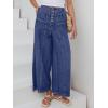 imageANRABESS Womens Wide Leg Barrel Jeans 2026 Spring Baggy High Waisted Trendy Cropped Denim Pants with PocketsDark Blue