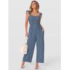 imageANRABESS Jumpsuits for Women Dressy One Piece Summer Outfits Wide Leg Sleeveless Smocked Romper Jumpers Casual Beach OverallsGrey Blue