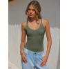 imageANRABESS V Neck Tank Tops for Women Ribbed Knit Camisole 2026 Summer Casual Sleeveless Slim Fitted Basic Cami Shirts ClothesArmy Green