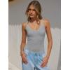 imageANRABESS V Neck Tank Tops for Women Ribbed Knit Camisole 2026 Summer Casual Sleeveless Slim Fitted Basic Cami Shirts ClothesGrey