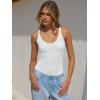 imageANRABESS V Neck Tank Tops for Women Ribbed Knit Camisole 2026 Summer Casual Sleeveless Slim Fitted Basic Cami Shirts ClothesWhite