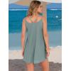 imageANRABESS Womens Cover Up 2026 Beach Vacation Tank Dress Eyelet Spaghetti Strap Bathing Suit Summer Swimsuits Mini SundressSage Green