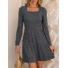 imageANRABESS Womens Long Sleeve Fall Dress 2025 Square Neck Casual Ribbed Knit Comfy Soft Short Sweater Dresses with PocketsDeep Grey