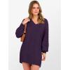 imageANRABESS Womens Long Sleeve V Neck Oversized Cable Knit Mini Sweater Dresses 2025 Winter Fall Trendy Pullover Tunic OutfitsPurple