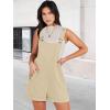 imageANRABESS Womens Short Overalls Summer Adjustable Strap Loose Fit Bib Shortalls Rompers Spring Travel Vacation ClothesBeige