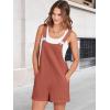 imageANRABESS Womens Short Overalls Summer Adjustable Strap Loose Fit Bib Shortalls Rompers Spring Travel Vacation ClothesRust