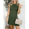 imageANRABESS Womens Summer Casual Mini Dresses 2026 Sleeveless Crewneck Split WrinkleFree Beach Travel Vacation Short SundressArmy Green