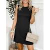 imageANRABESS Womens Summer Casual Mini Dresses 2026 Sleeveless Crewneck Split WrinkleFree Beach Travel Vacation Short SundressBlack