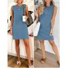 imageANRABESS Womens Summer Casual Mini Dresses 2026 Sleeveless Crewneck Split WrinkleFree Beach Travel Vacation Short SundressGrey Blue