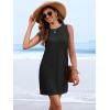 imageANRABESS Womens Swimsuit Cover Up 2026 Summer Eyelet Sleeveless Beach Dresses Swimwear Bathing Suit Coverup Vacation ClothesBlack