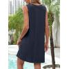 imageANRABESS Womens Swimsuit Cover Up 2026 Summer Eyelet Sleeveless Beach Dresses Swimwear Bathing Suit Coverup Vacation ClothesNavy Blue