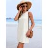 imageANRABESS Womens Swimsuit Cover Up 2026 Summer Eyelet Sleeveless Beach Dresses Swimwear Bathing Suit Coverup Vacation ClothesWhite