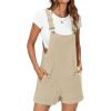 imageANRABESS Womens Short Overalls Summer Adjustable Strap Loose Fit Bib Shortalls Rompers Spring Travel Vacation ClothesKhaki