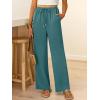 imageABRABESS Womens Palazzo Pants Wide Leg Flowy Drawstring High Waisted Casual Trousers 2026 Summer Beach Vacation OutfitsLake