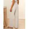 imageABRABESS Womens Palazzo Pants Wide Leg Flowy Drawstring High Waisted Casual Trousers 2026 Summer Beach Vacation OutfitsLight Yellow