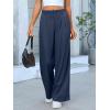 imageANRABESS Women Wide Leg Pants Stretchy Work Dress Pants Waffle Knit Business Casual Pull on Palazzo Slacks Trousers OutfitsNavy Blue