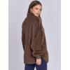 imageANRABESS Womens Sweatshirt Sherpa Fuzzy Fleece Zip Up Hoodies Cozy Pullover Soft Sweaters Tops 2025 Fall Trendy ClothesRed Brown