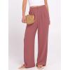 imageANRABESS Womens Wide Leg Dress Pants 2026 High Waisted Button Pleated Palazzo Business Casual Pants Office Work TrousersDusty Rose