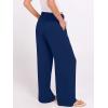 imageANRABESS Womens Wide Leg Dress Pants 2026 High Waisted Button Pleated Palazzo Business Casual Pants Office Work TrousersNavy Blue