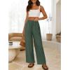 imageANRABESS Womens Wide Leg Linen Pants Summer Baggy Boho Casual Elastic Waist Long Lounge Travel Pants Trousers with PocketsArmy Green