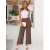 imageANRABESS Womens Wide Leg Palazzo Pants Summer Beach High Waisted Cropped Flowy Pants 2026 Dressy Casual Trousers with PocketsBrown