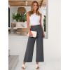 imageANRABESS Womens Wide Leg Palazzo Pants Summer Beach High Waisted Cropped Flowy Pants 2026 Dressy Casual Trousers with PocketsDark Gray