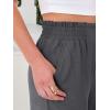 imageANRABESS Womens Wide Leg Palazzo Pants Summer Beach High Waisted Cropped Flowy Pants 2026 Dressy Casual Trousers with PocketsDark Gray