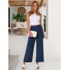 imageANRABESS Womens Wide Leg Palazzo Pants Summer Beach High Waisted Cropped Flowy Pants 2026 Dressy Casual Trousers with PocketsNavy Blue