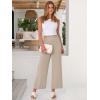 imageANRABESS Womens Wide Leg Palazzo Pants Summer Beach High Waisted Cropped Flowy Pants 2026 Dressy Casual Trousers with PocketsParchment