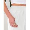 imageANRABESS Womens Wide Leg Palazzo Pants Summer Beach High Waisted Cropped Flowy Pants 2026 Dressy Casual Trousers with PocketsWhite