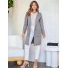 imageANRABESS Womens Cardigan Sweater Open Front Knit Long Coatigan Dressy Casual Jacket Coat 2025 Fall Outfits Classy ClothesGray