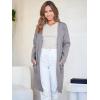 imageANRABESS Womens Cardigan Sweater Open Front Knit Long Coatigan Dressy Casual Jacket Coat 2025 Fall Outfits Classy ClothesGray
