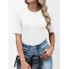 imageANRABESS Womens Half Sleeve Tops Crewneck Shirts Basic Fit Tee Trendy 2026 Spring Summer Business Casual TShirtsWhite